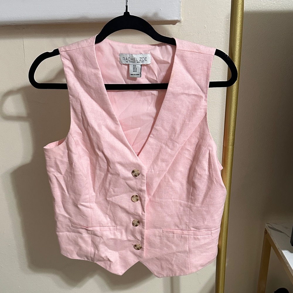 Rachel Zoe Light Pink Sleeveless Vest